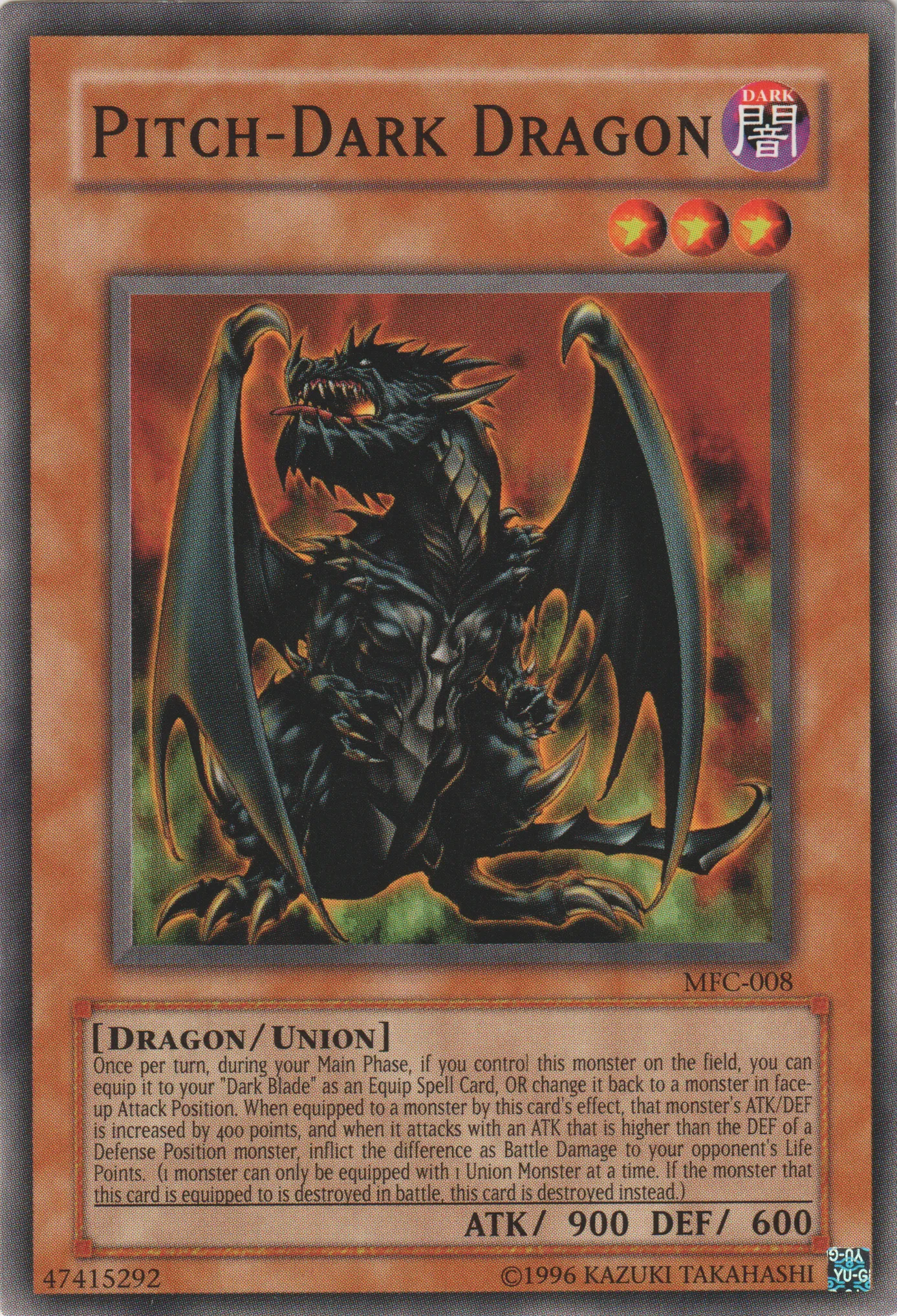 Pitch-Dark Dragon — Magician's Force - Unlimited — Yu-Gi-Oh!