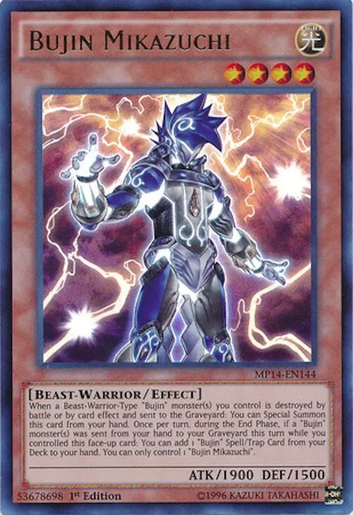 Bujin Mikazuchi — 2014 Mega-Tins Mega-Pack — Yu-Gi-Oh!