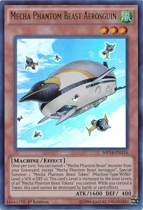 Mecha Phantom Beast Aerosguin — 2014 Mega-Tins Mega-Pack — Yu-Gi-Oh!