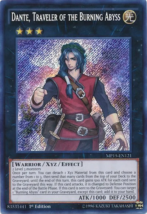 Dante, Voyageur des Abysses Ardents — 2015 Mega-Tin Mega Pack — Yu-Gi-Oh!