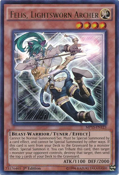 Felis, Lightsworn Archer — 2015 Mega-Tin Mega Pack — Yu-Gi-Oh!