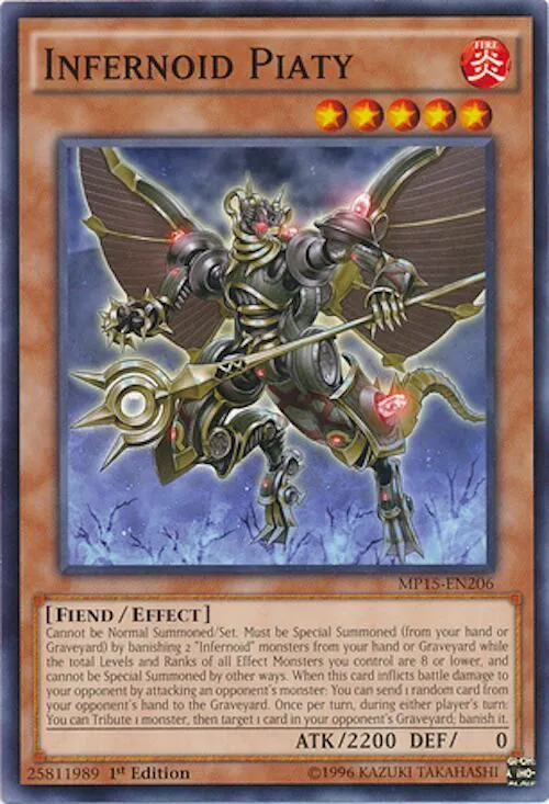 Infernoid Piaty — 2015 Mega-Tin Mega Pack — Yu-Gi-Oh!