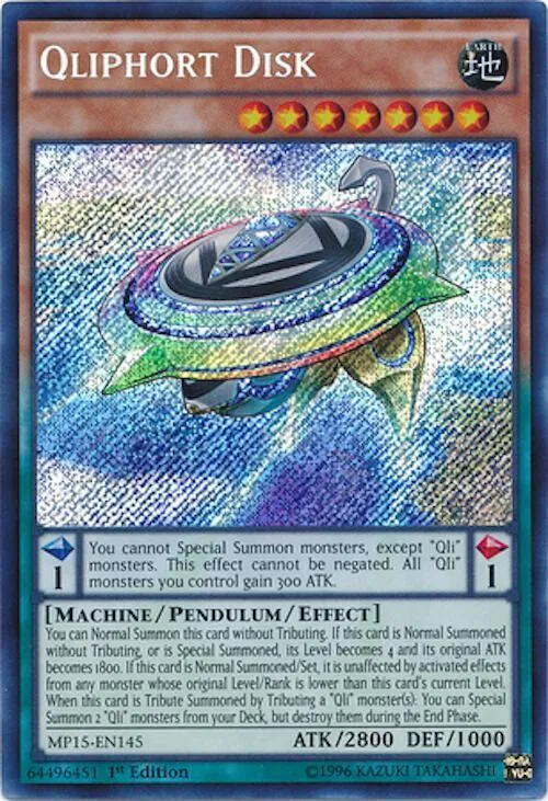 Qliphort Disk — 2015 Mega-Tin Mega Pack — Yu-Gi-Oh!