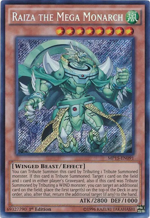 Raiza the Mega Monarch — 2015 Mega-Tin Mega Pack — Yu-Gi-Oh!