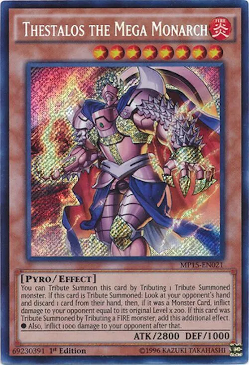 Thestalos the Mega Monarch — 2015 Mega-Tin Mega Pack — Yu-Gi-Oh!
