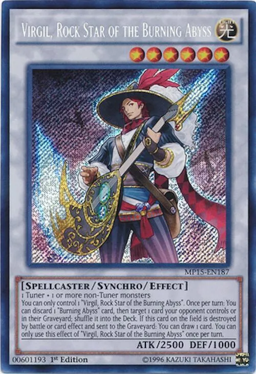 Virgil, Rock Star of the Burning Abyss — 2015 Mega-Tin Mega Pack — Yu-Gi-Oh!