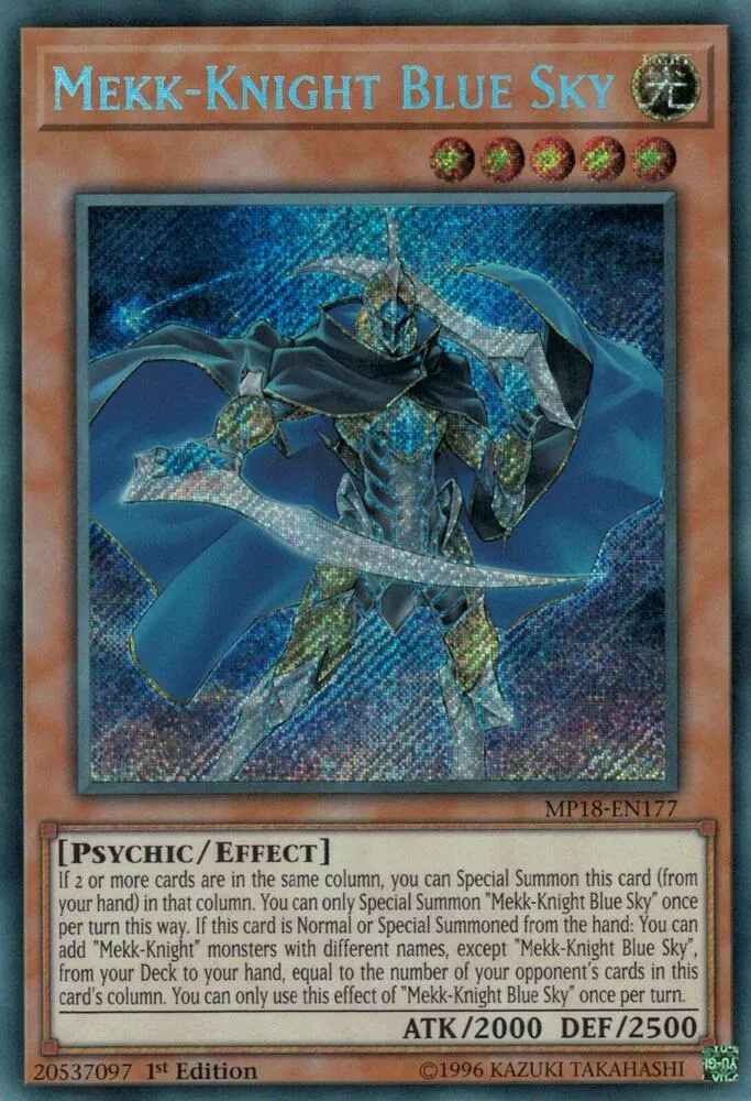 Mekk-Knight Blue Sky — 2018 Mega-Tin Mega Pack — Yu-Gi-Oh!