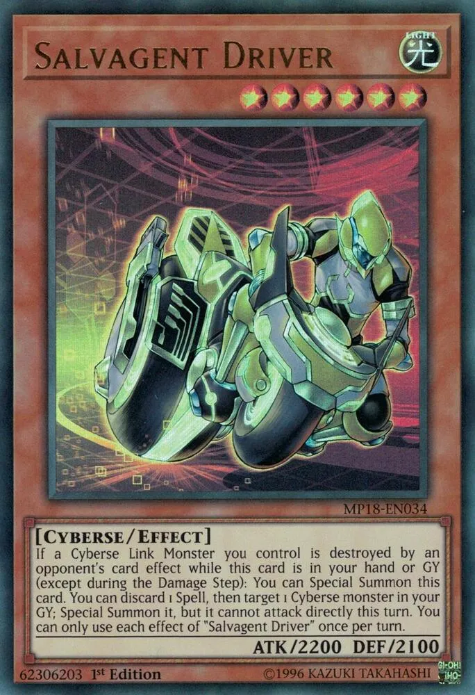 Salvagent Driver — 2018 Mega-Tin Mega Pack — Yu-Gi-Oh!