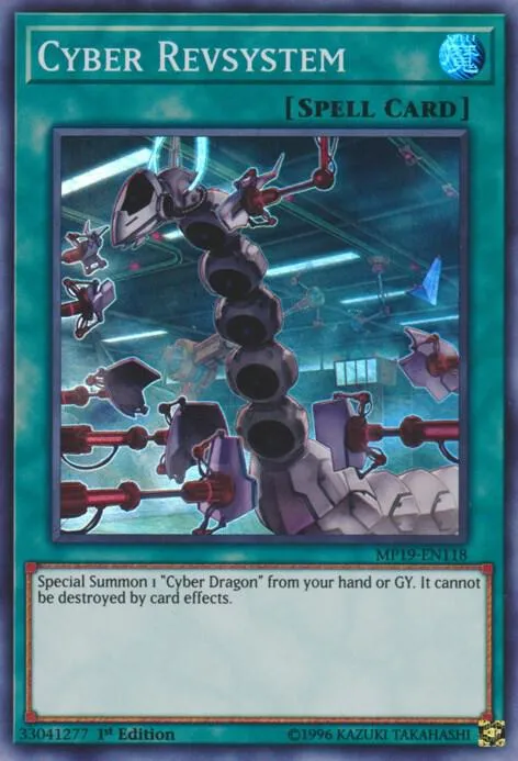 Cyber Revsystem — 2019 Gold Sarcophagus Tin Mega Pack — Yu-Gi-Oh!