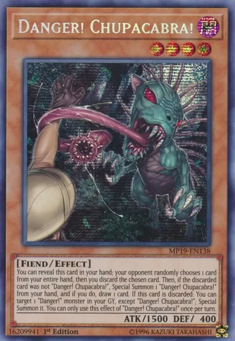 Danger! Chupacabra! — 2019 Gold Sarcophagus Tin Mega Pack — Yu-Gi-Oh!
