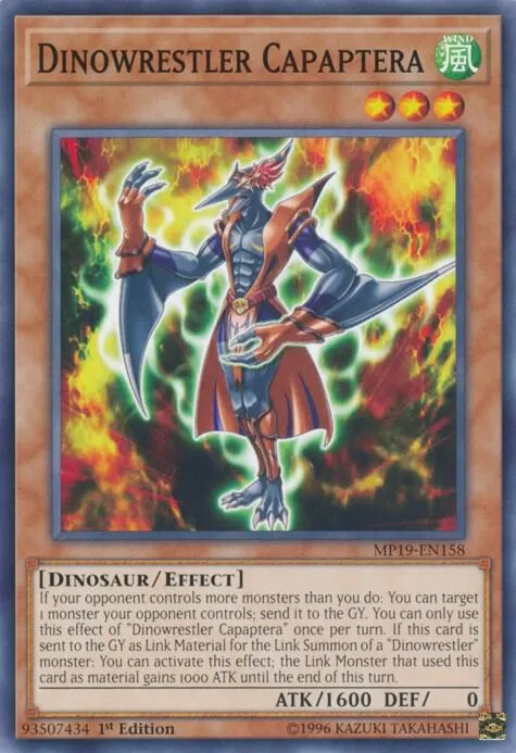 Dinowrestler Capaptera — 2019 Gold Sarcophagus Tin Mega Pack — Yu-Gi-Oh!