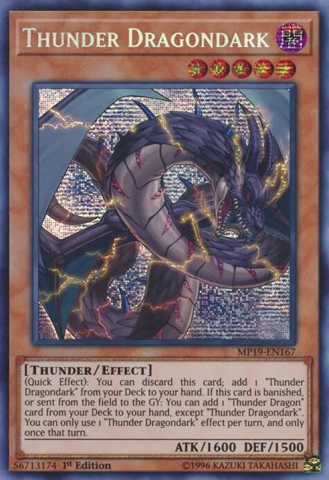 Thunder Dragondark — 2019 Gold Sarcophagus Tin Mega Pack — Yu-Gi-Oh!