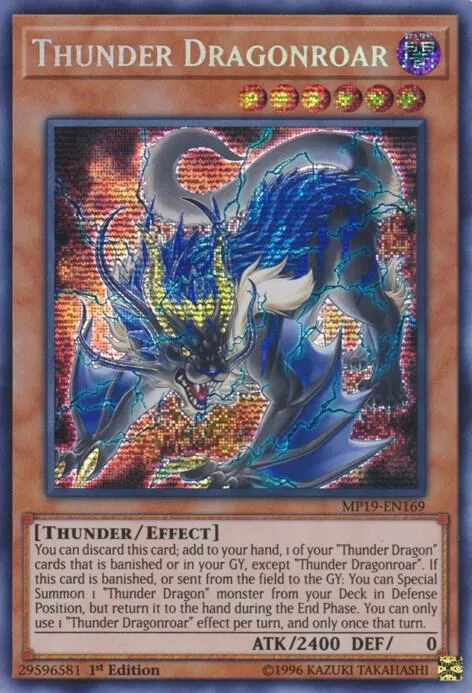 Thunder Dragonroar — 2019 Gold Sarcophagus Tin Mega Pack — Yu-Gi-Oh!