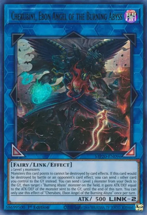 Cherubini, Ebon Angel of the Burning Abyss — 2020 Tin of Lost Memories Mega Pack — Yu-Gi-Oh!