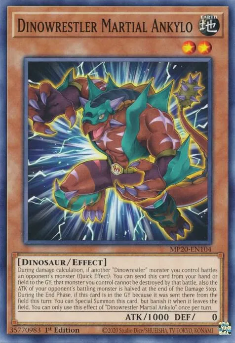 Dinolutteur Martial Ankylo — 2020 Tin of Lost Memories Mega Pack — Yu-Gi-Oh!