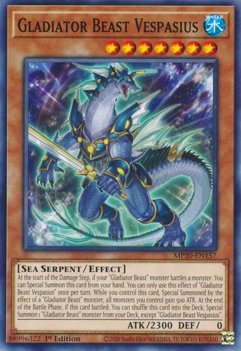 Vespasius, Bête Gladiateur — 2020 Tin of Lost Memories Mega Pack — Yu-Gi-Oh!