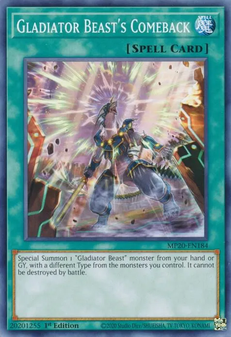 Gladiator Beast's Comeback — 2020 Tin of Lost Memories Mega Pack — Yu-Gi-Oh!