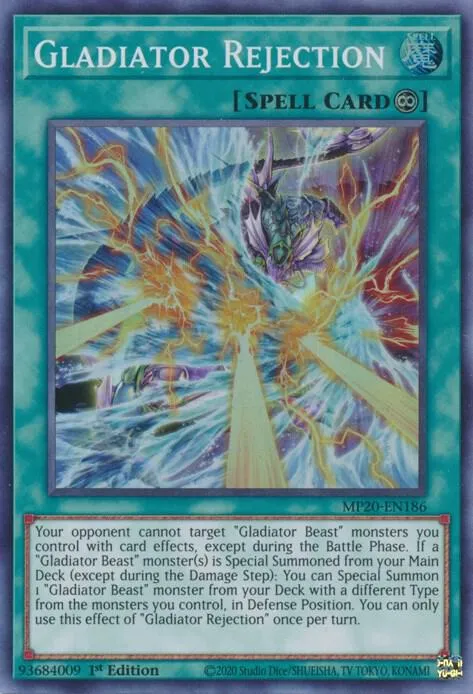 Gladiator Rejection — 2020 Tin of Lost Memories Mega Pack — Yu-Gi-Oh!