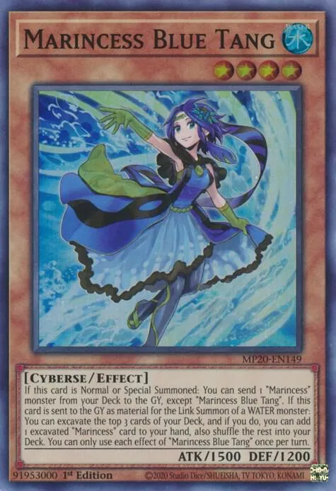 Marincess Blue Tang — 2020 Tin of Lost Memories Mega Pack — Yu-Gi-Oh!