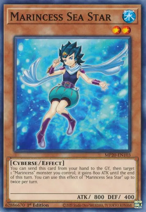 Marincess Sea Star — 2020 Tin of Lost Memories Mega Pack — Yu-Gi-Oh!