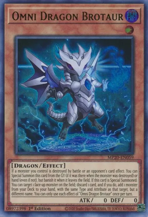 Omni Dragon Brotaur — 2020 Tin of Lost Memories Mega Pack — Yu-Gi-Oh!
