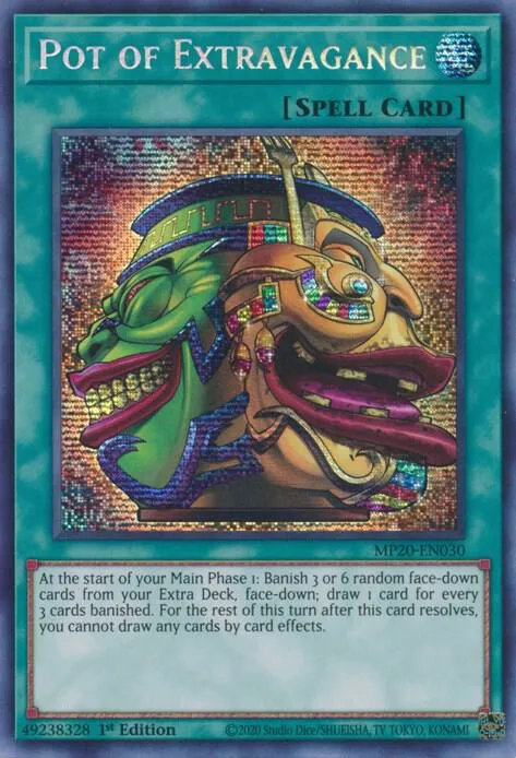 Pot of Extravagance — 2020 Tin of Lost Memories Mega Pack — Yu-Gi-Oh!