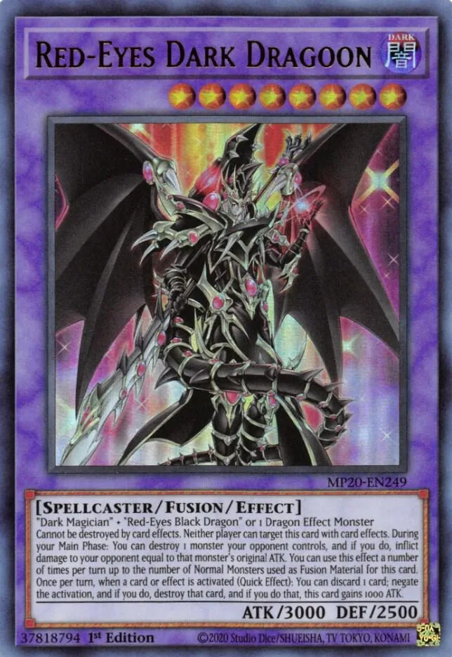 Red-Eyes Dark Dragoon — 2020 Tin of Lost Memories Mega Pack — Yu-Gi-Oh!
