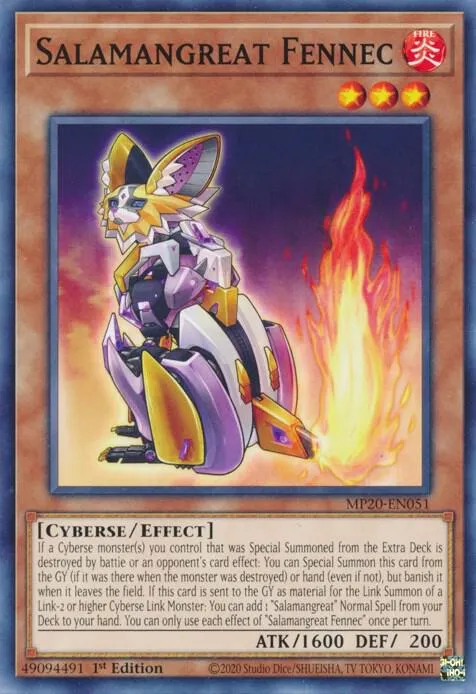 Salamangrande Fennec — 2020 Tin of Lost Memories Mega Pack — Yu-Gi-Oh!