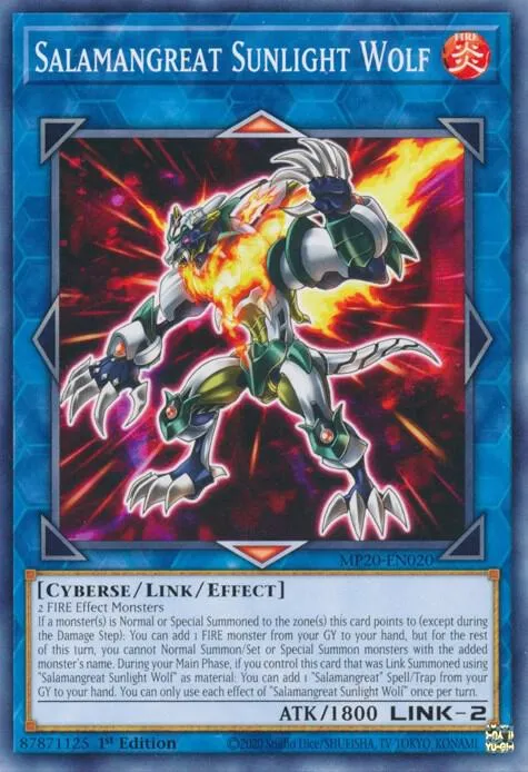 Salamangreat Sunlight Wolf — 2020 Tin of Lost Memories Mega Pack — Yu-Gi-Oh!