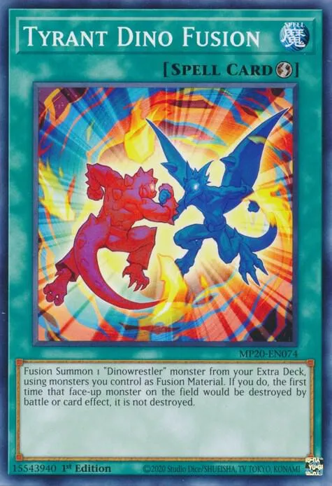 Fusion Dino Tyran — 2020 Tin of Lost Memories Mega Pack — Yu-Gi-Oh!