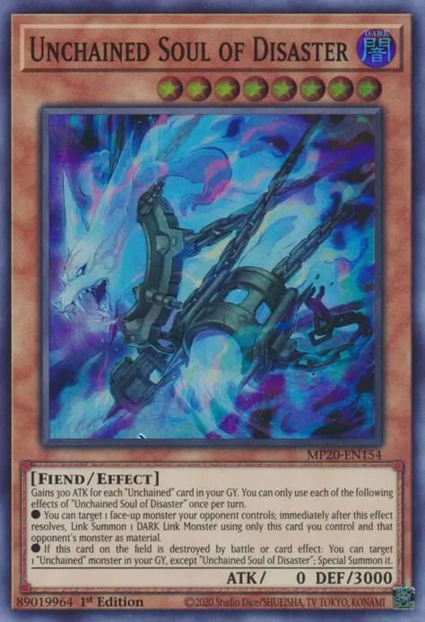 Unchained Soul of Disaster — 2020 Tin of Lost Memories Mega Pack — Yu-Gi-Oh!