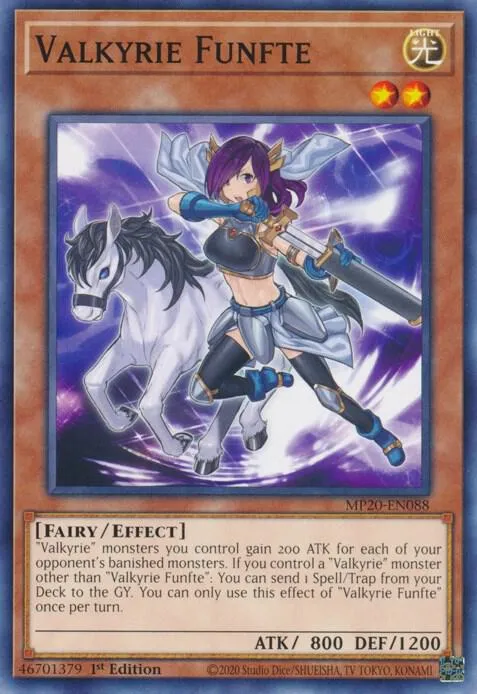 Valkyrie Funfte — 2020 Tin of Lost Memories Mega Pack — Yu-Gi-Oh!