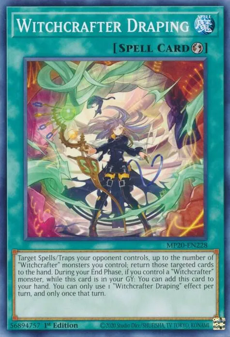 Witchcrafter Draping — 2020 Tin of Lost Memories Mega Pack — Yu-Gi-Oh!