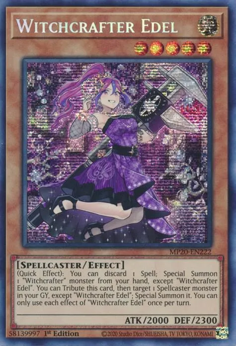 Witchcrafter Edel — 2020 Tin of Lost Memories Mega Pack — Yu-Gi-Oh!