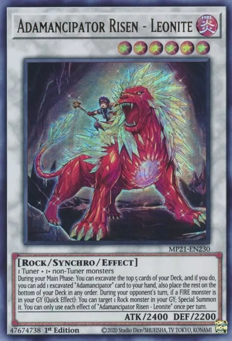 Adamancipator Risen - Leonite — 2021 Tin of Ancient Battles — Yu-Gi-Oh!