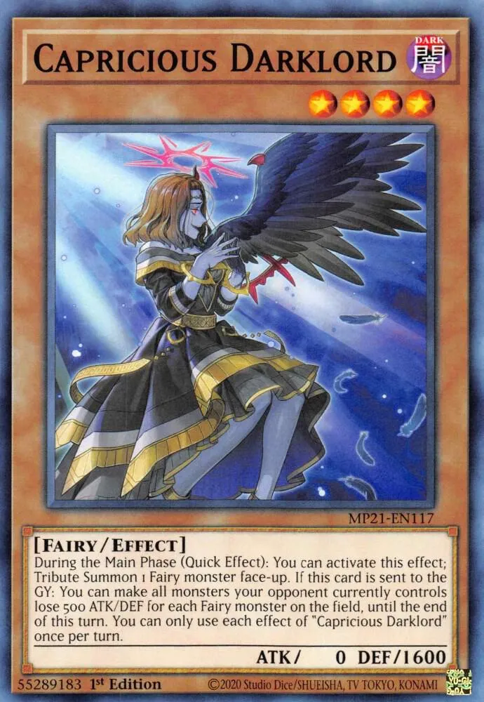 Capricious Darklord — 2021 Tin of Ancient Battles — Yu-Gi-Oh!