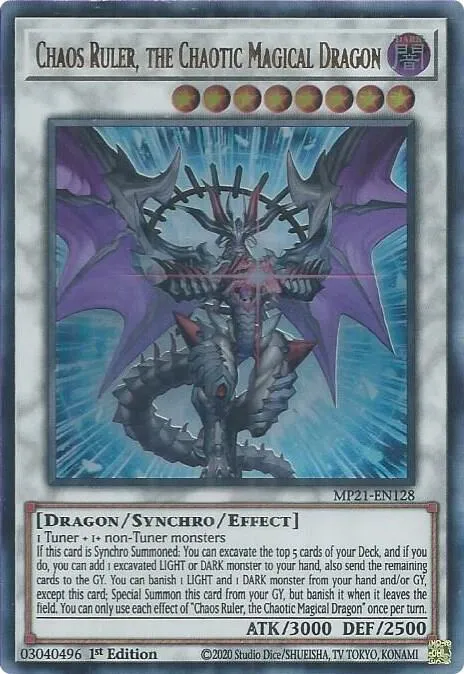 Chaos Ruler, the Chaotic Magical Dragon — 2021 Tin of Ancient Battles — Yu-Gi-Oh!