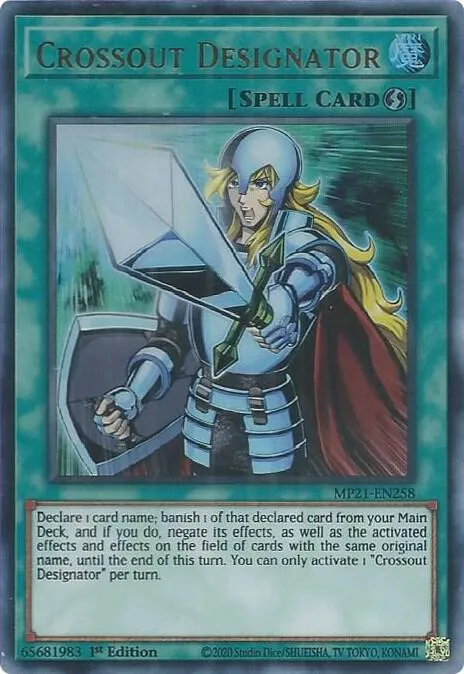Crossout Designator — 2021 Tin of Ancient Battles — Yu-Gi-Oh!