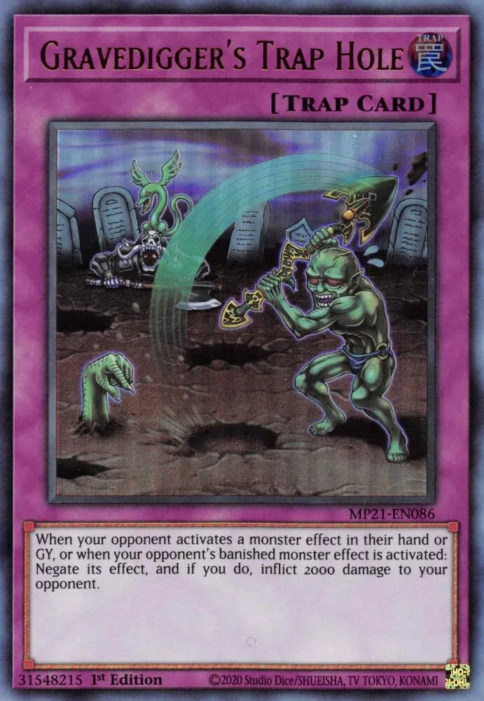 Gravedigger's Trap Hole — 2021 Tin of Ancient Battles — Yu-Gi-Oh!