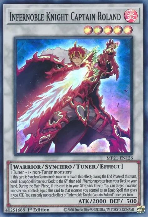 Infernoble Knight Captain Roland — 2021 Tin of Ancient Battles — Yu-Gi-Oh!
