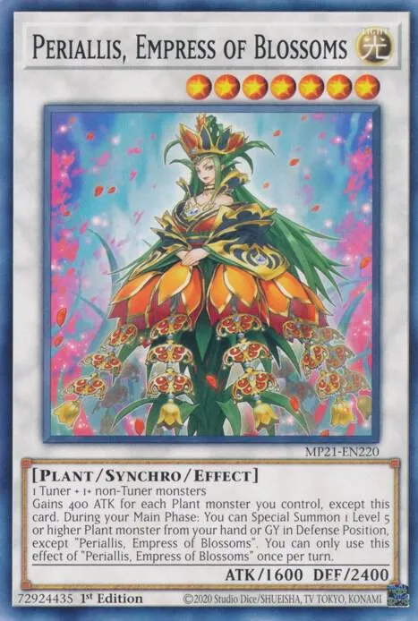 Périallis, Impératrice des Floraisons — 2021 Tin of Ancient Battles — Yu-Gi-Oh!