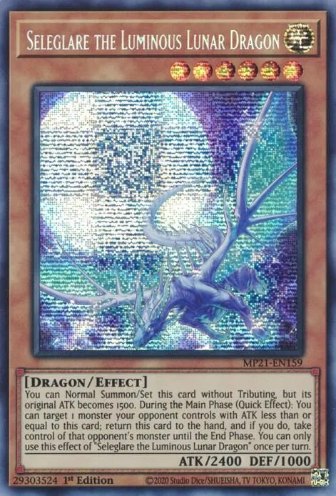 Seleglare the Luminous Lunar Dragon — 2021 Tin of Ancient Battles — Yu-Gi-Oh!