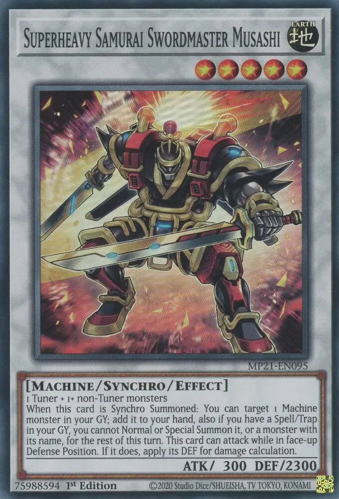 Superheavy Samurai Swordmaster Musashi — 2021 Tin of Ancient Battles — Yu-Gi-Oh!