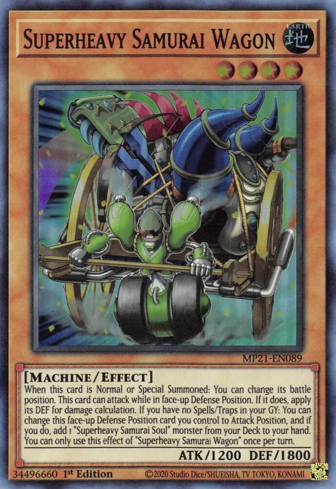 Superheavy Samurai Wagon — 2021 Tin of Ancient Battles — Yu-Gi-Oh!