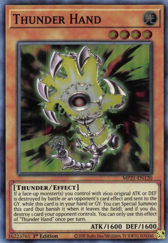 Thunder Hand — 2021 Tin of Ancient Battles — Yu-Gi-Oh!