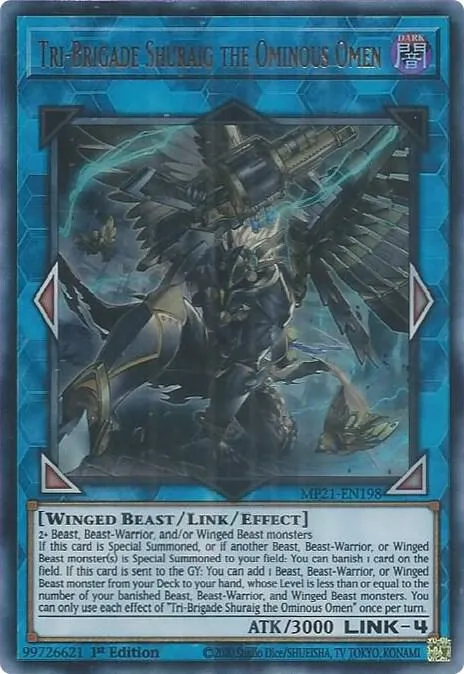 Tri-Brigade Shuraig the Ominous Omen — 2021 Tin of Ancient Battles — Yu-Gi-Oh!