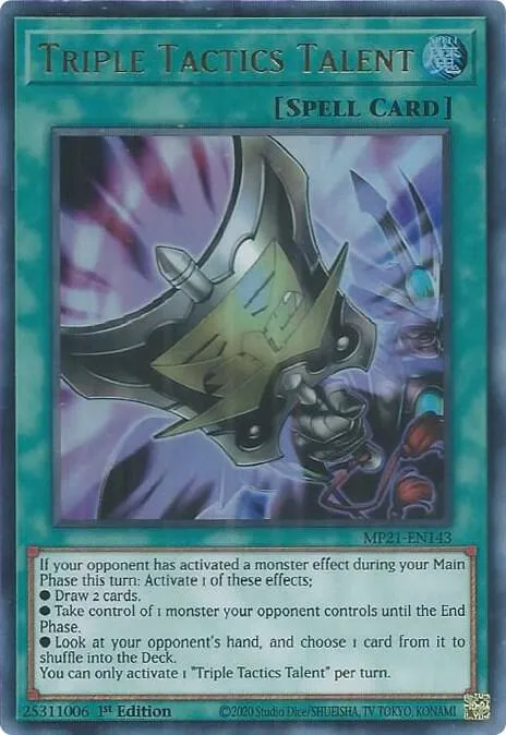 Triple Tactics Talent — 2021 Tin of Ancient Battles — Yu-Gi-Oh!