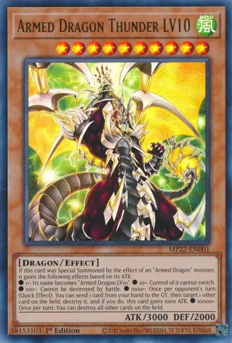 Armed Dragon Thunder LV10 — 2022 Tin of the Pharaoh's Gods — Yu-Gi-Oh!
