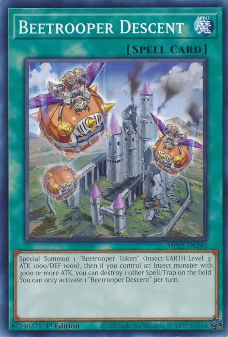 Descente de la Coléoptroupe — 2022 Tin of the Pharaoh's Gods — Yu-Gi-Oh!