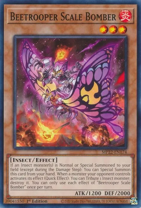 Bombardier Écaille de la Coléoptroupe — 2022 Tin of the Pharaoh's Gods — Yu-Gi-Oh!